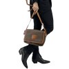 CÉLINE Macadam Brown Crossbody Bag