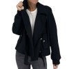 BURBERRY Black Short Coat