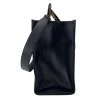 FENDI Sunshine Black Leather Tote Bag