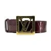 LOUIS VUITTON Burgundy Vernis Belt