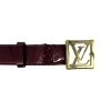 LOUIS VUITTON Burgundy Vernis Belt