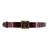 LOUIS VUITTON Burgundy Vernis Belt