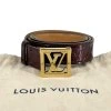 LOUIS VUITTON Burgundy Vernis Belt