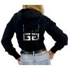 GIVENCHY Black Crop Hoodie