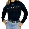 GIVENCHY Black Crop Hoodie