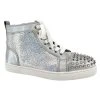 CHRISTIAN LOUBOUTIN Silver Ankle Sneakers
