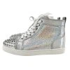 CHRISTIAN LOUBOUTIN Silver Ankle Sneakers