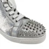 CHRISTIAN LOUBOUTIN Silver Ankle Sneakers