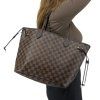 LOUIS VUITTON Neverfull MM Ebene Canvas Bag