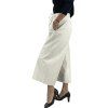 YVES SALOMON Cream Leather Trousers