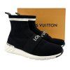 LOUIS VUITTON Logo Sock Ankle Boots