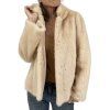 Beige Mink Short Coat