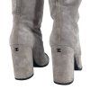 CHANEL Grey Suede Boots
