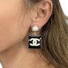 CHANEL Black Vintage Earrings