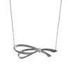 TIFFANY & CO Diamond Bow Pendant Necklace