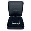 TIFFANY & CO Diamond Bow Pendant Necklace