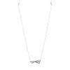 TIFFANY & CO Diamond Bow Pendant Necklace