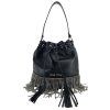 MIU MIU Bucket Black Fringe Bag