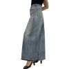 YVES SAINT LAURENT Denim Midi Skirt
