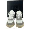 YVES SAINT LAURENT White Khaki High-top Sneakers