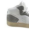 YVES SAINT LAURENT White Khaki High-top Sneakers