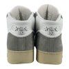 YVES SAINT LAURENT White Khaki High-top Sneakers