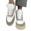 YVES SAINT LAURENT White Khaki High-top Sneakers