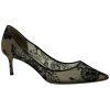 JIMMY CHOO Black Laced Pumps