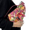 CHRISTIAN DIOR Saddle Vintage Floral Bag