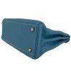 HERMES Kelly 32 Taurillon Clemence Blue Jean Bag