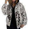 GUCCI GG Hooded Metallic Silver Bomber Jacket