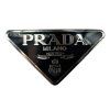 PRADA Black Logo Hair Clip