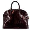 LOUIS VUITTON Alma GM Amarante Monogram Vernis Bag