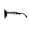 CHANEL Black Logo Sunglasses