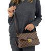 LOUIS VUITTON Croisette Damier Ebene Canvas Bag