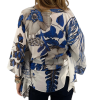 ROBERTO CAVALLI White Blouse With Blue Print