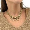 GUCCI Golden Logo Necklace