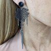 CHRISTIAN DIOR Filigree Tassel Earrings