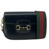GUCCI Black Horsebit 1955 Shoulder Bag