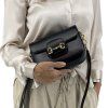 GUCCI Black Horsebit 1955 Shoulder Bag