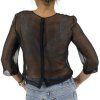 ALBERTA FERRETTI Sheer Pleated Blouse