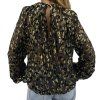 YVES SAINT LAURENT Golden Leopard Blouse