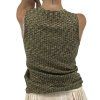 MISSONI Khaki Textured Blend Tank Top
