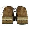PRADA Madras Leather Platform Oxfords