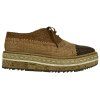 PRADA Madras Leather Platform Oxfords