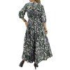 MAX MARA Floral Print Long Dress