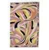 EMILIO PUCCI Pink Printed Silk Scarf