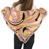 EMILIO PUCCI Pink Printed Silk Scarf
