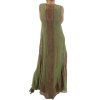 ALBERTA FERRETTI Khaki Lace Maxi Dress