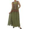ALBERTA FERRETTI Khaki Lace Maxi Dress